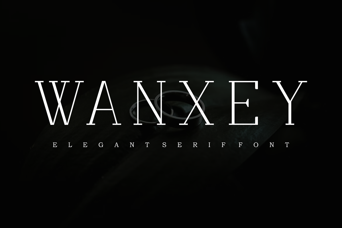 Wanxey Font, a Serif Font by albert_kalingga (Photo 1 of 5)