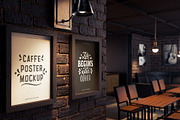 Double Cafe Poster Frame Mockup, an Advertising Mockup by Artnivora.Std (Thumbnail 3 of 4)