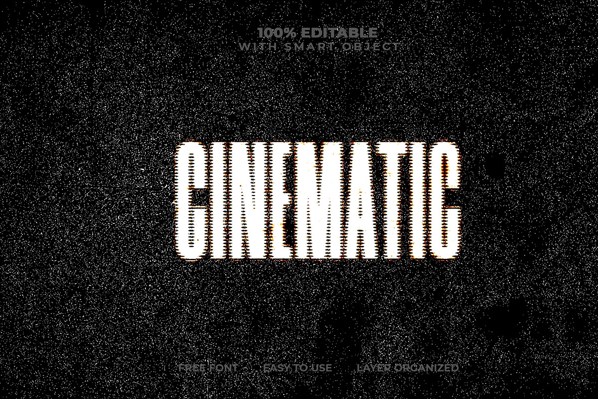 Grunge Cinematic Text Effect PSD, a Layer Style Add-On by Md Jahidul99 (Photo 2 of 2)