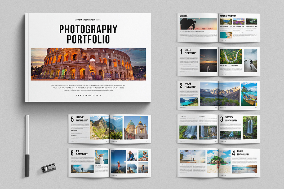 Photography Portfolio Landscape, a Brochure Template by E-Type (Photo 1 of 7)