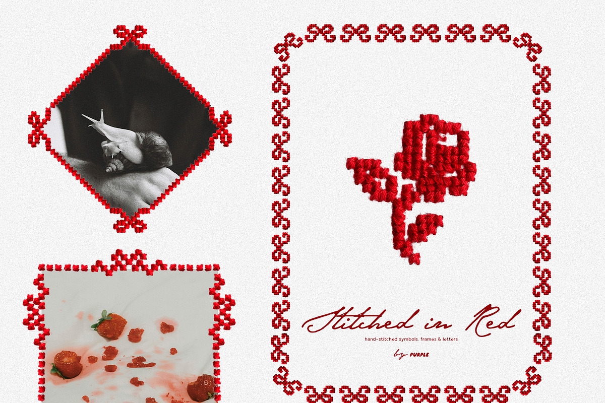 Stitched in Red Elements, an Object Graphic by Purple (Photo 8 of 17)