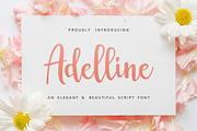 Adelline | beautiful elegant font, a Script Font by great19 (Thumbnail 1 of 9)