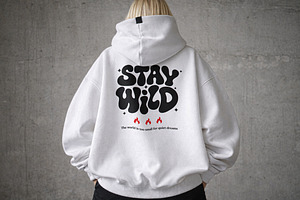 White Oversized Hoodie Mockup, a Hoody Mockup by Designer Dude