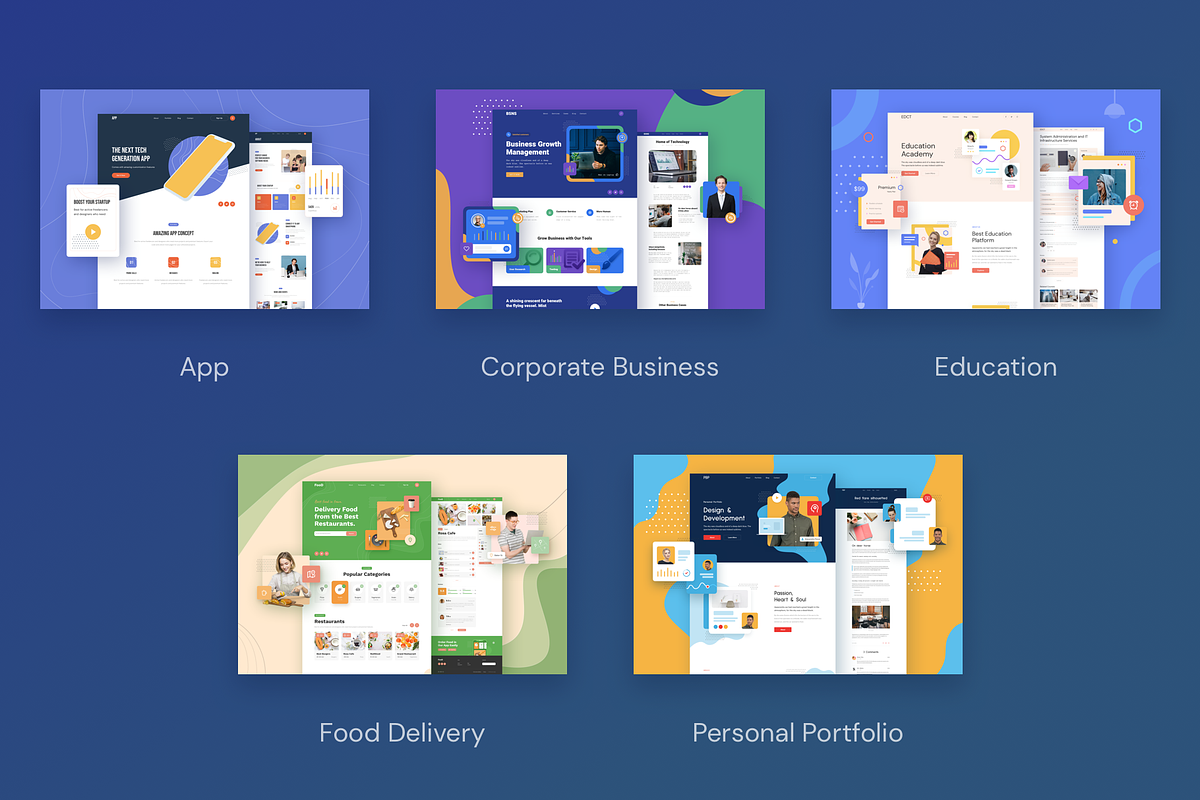 FIVE - Responsive Templates, a Landing Page Template by laaqiq (Photo 3 of 18)