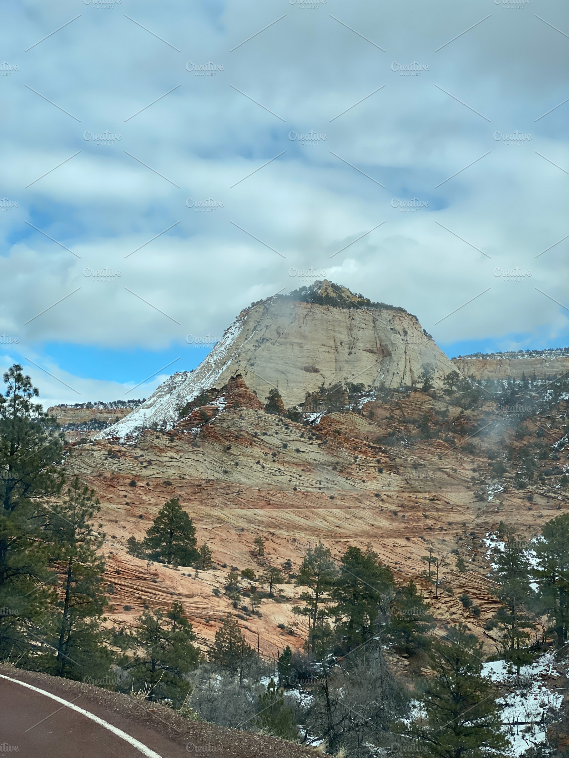 Photo of Zion Canyon in Zion National Park Along Zion Park Blvd in Springdale U, a Nature Photo by patrimonio