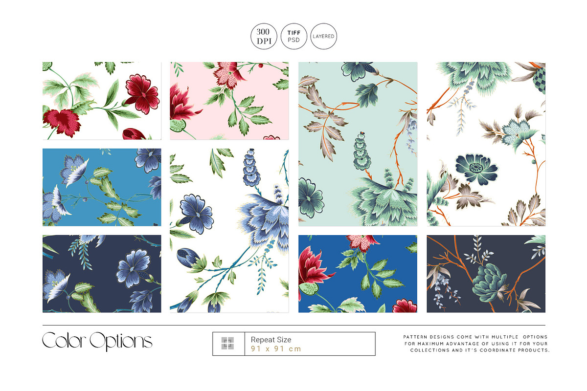 Bordeaux Garden Vintage Floral Print, a Pattern Graphic by Pink Linen (Photo 3 of 13)