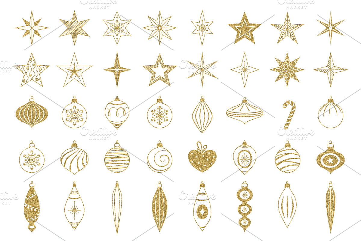 Christmas decoration, balls, stars., an Object Graphic by Paper Cards (Photo 3 of 5)