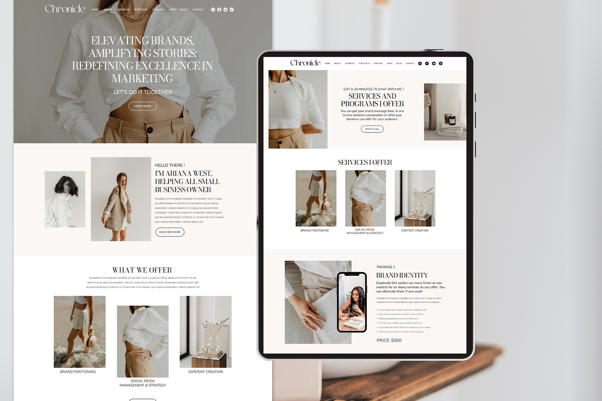 Coaching Wix Website Template, a Wix Template by AdvertFox (Photo 9 of 10)