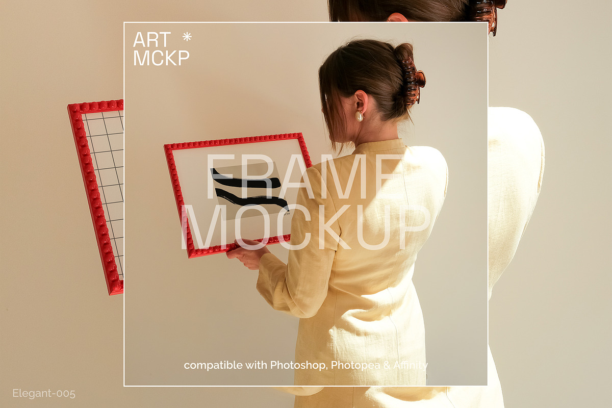 Elegant: Art Print/Poster mockup set, a Merchandise Mockup by MCKP*ME (Photo 9 of 15)