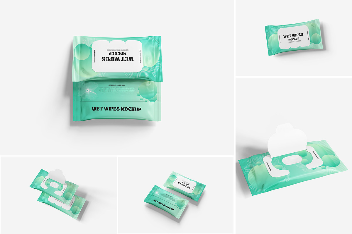 Wett Wipes Mockup, a Product Mockup by Indah (Photo 1 of 6)
