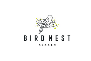 modern simple design bird nest logo, a Branding & Logo Template by Maylianaw28