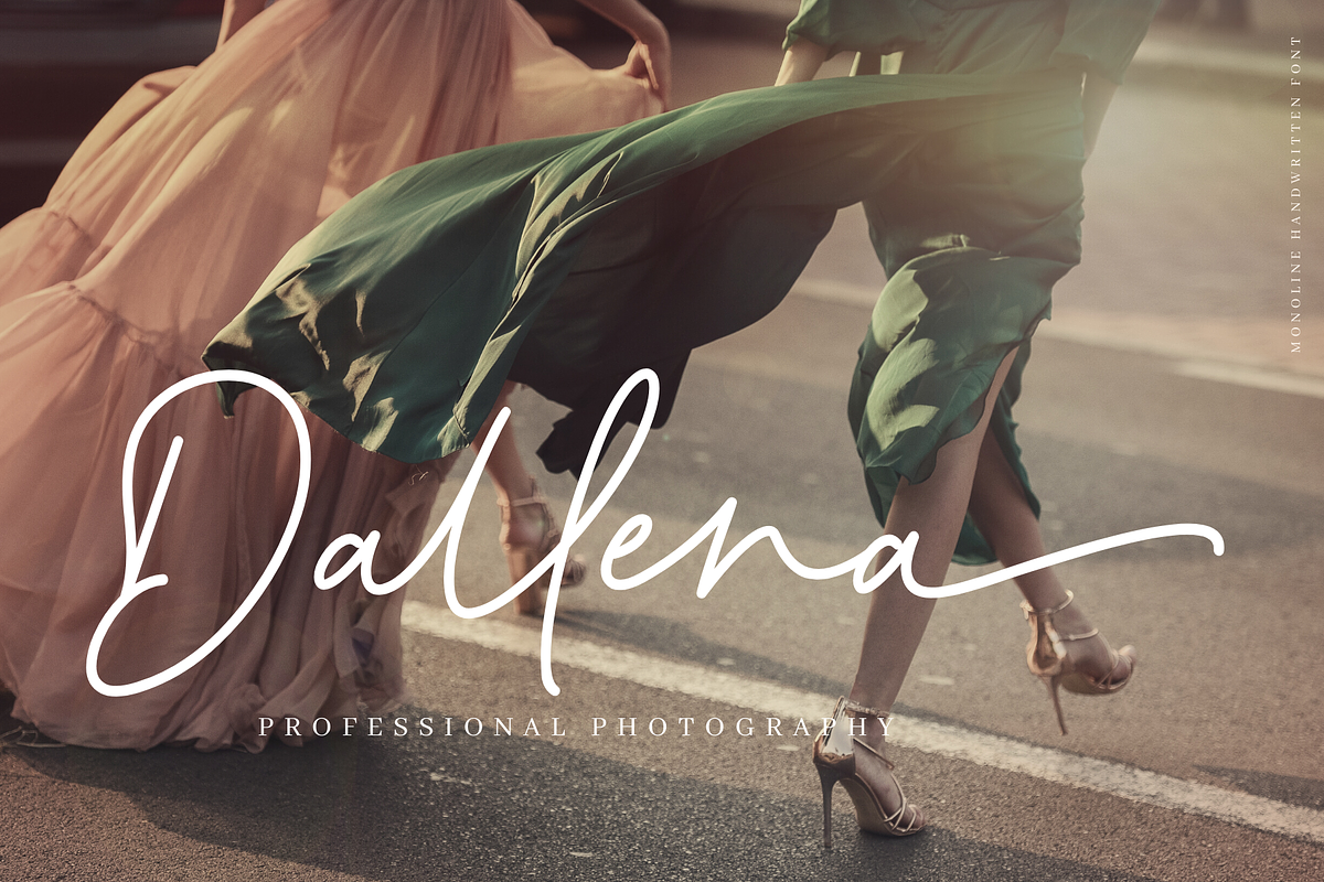 Purely Woman - Monoline Font, a Script Font by Sronstudio (Photo 7 of 15)