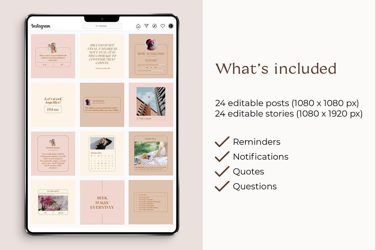 Instagram Notification Template, a Social Media Template by Bonumo (Photo 2 of 9)