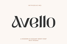 Avello - Modern Elegant Serif Font
