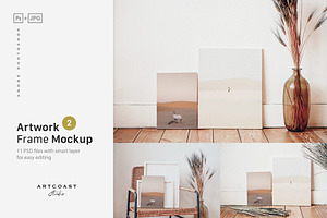 Artwork Canvases Mockup, a Print Template by Artcoast Studio
