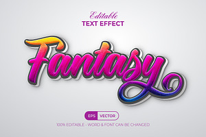 9 Pack Text Effect 3D Colorful Style