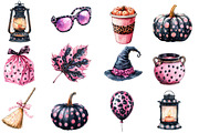 Retro Fall Halloween PNG Clipart, an Illustration by Designworld (Thumbnail 2 of 5)