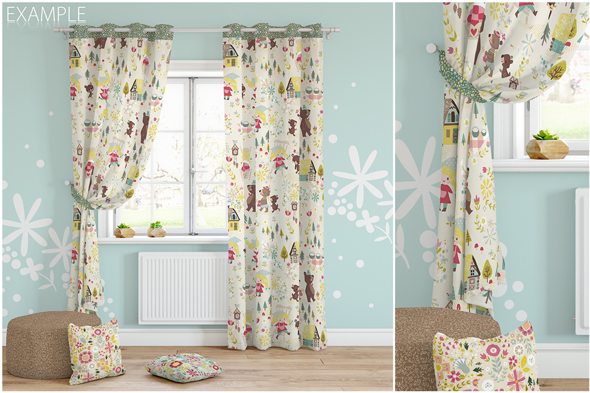 KIDS Fabric Mockup Pack - 1, a Household Mockup by Yuri-U (Photo 9 of 21)