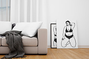 Curvy Body Positive Women Art, a Person Illustration by ArtPavo (Thumbnail 7 of 7)