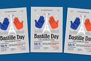 Bastille Day Celebration Flyer, a Flyer Template by Gumico Studio. (Thumbnail 1 of 3)