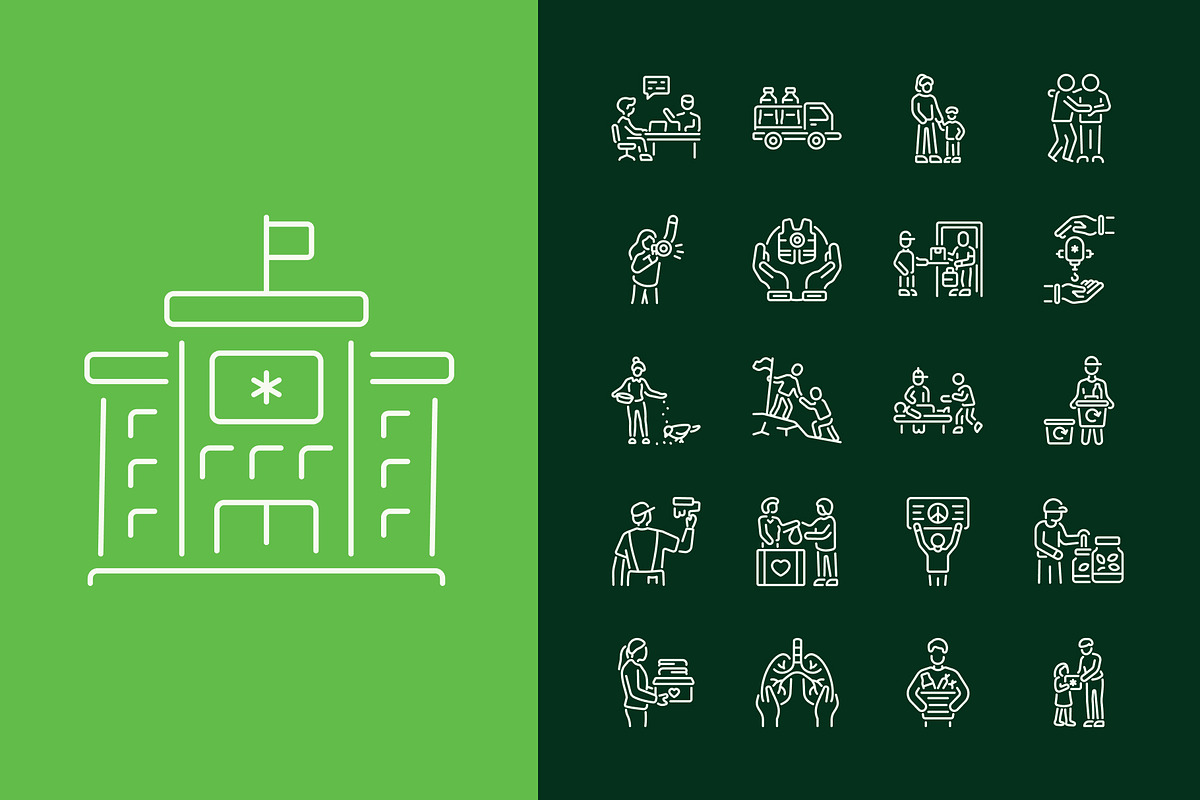 Volunteer Icon Set