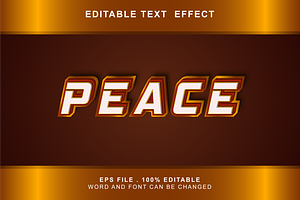 Peace Text Effect Editable