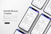 Minimalist Resume Template, Biodata, a Resume Template by BrushstrokeArtGB (Thumbnail 5 of 5)