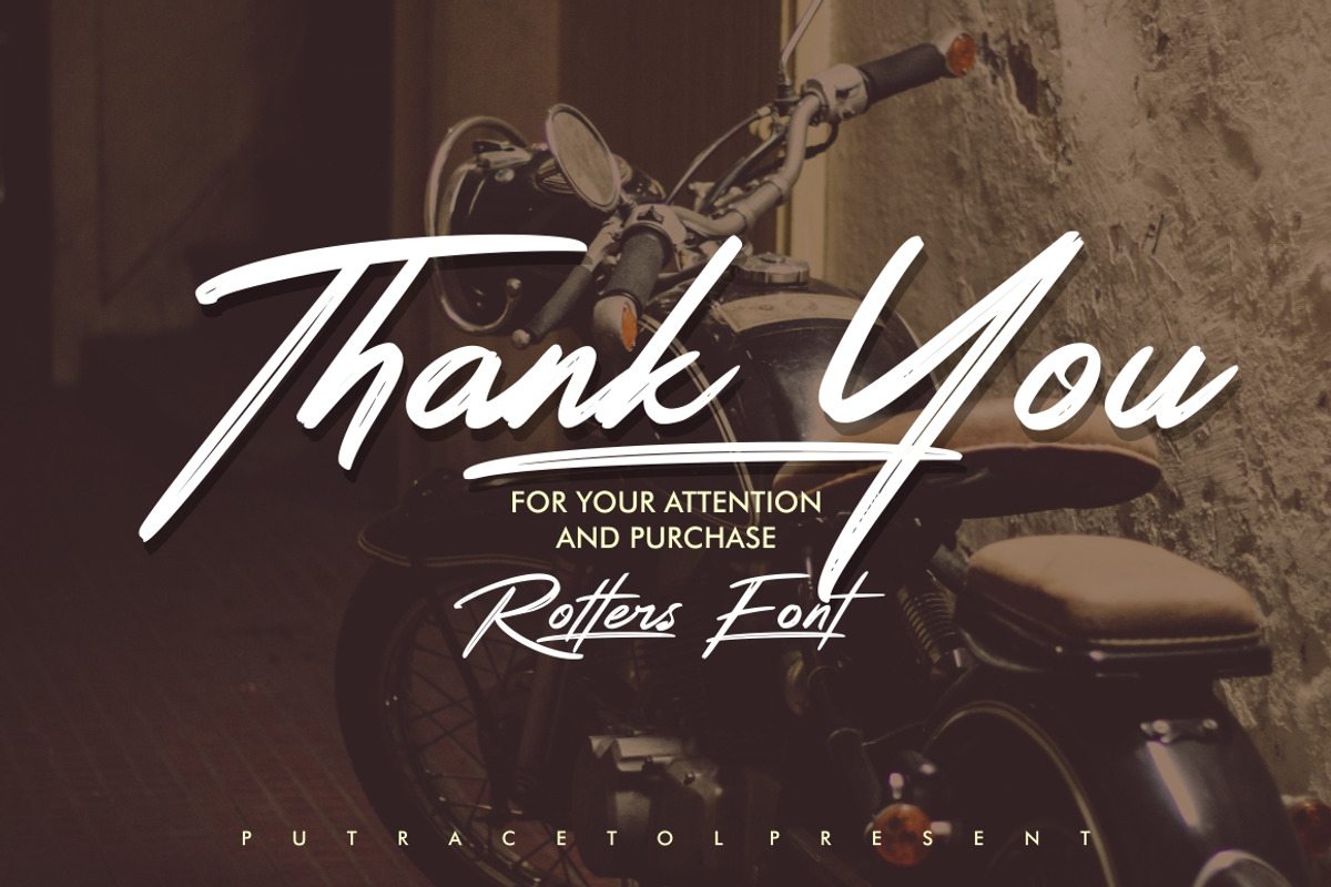 Rotters - Handbrush Font, a Handwritten Font by PutraCetol Studio (Photo 11 of 13)
