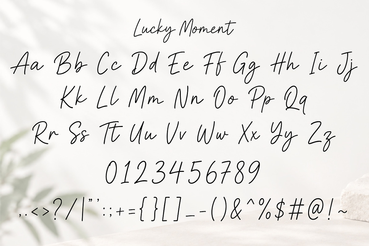 Lucky Moment Font, a Handwritten Font by Meow Creation (Photo 3 of 11)