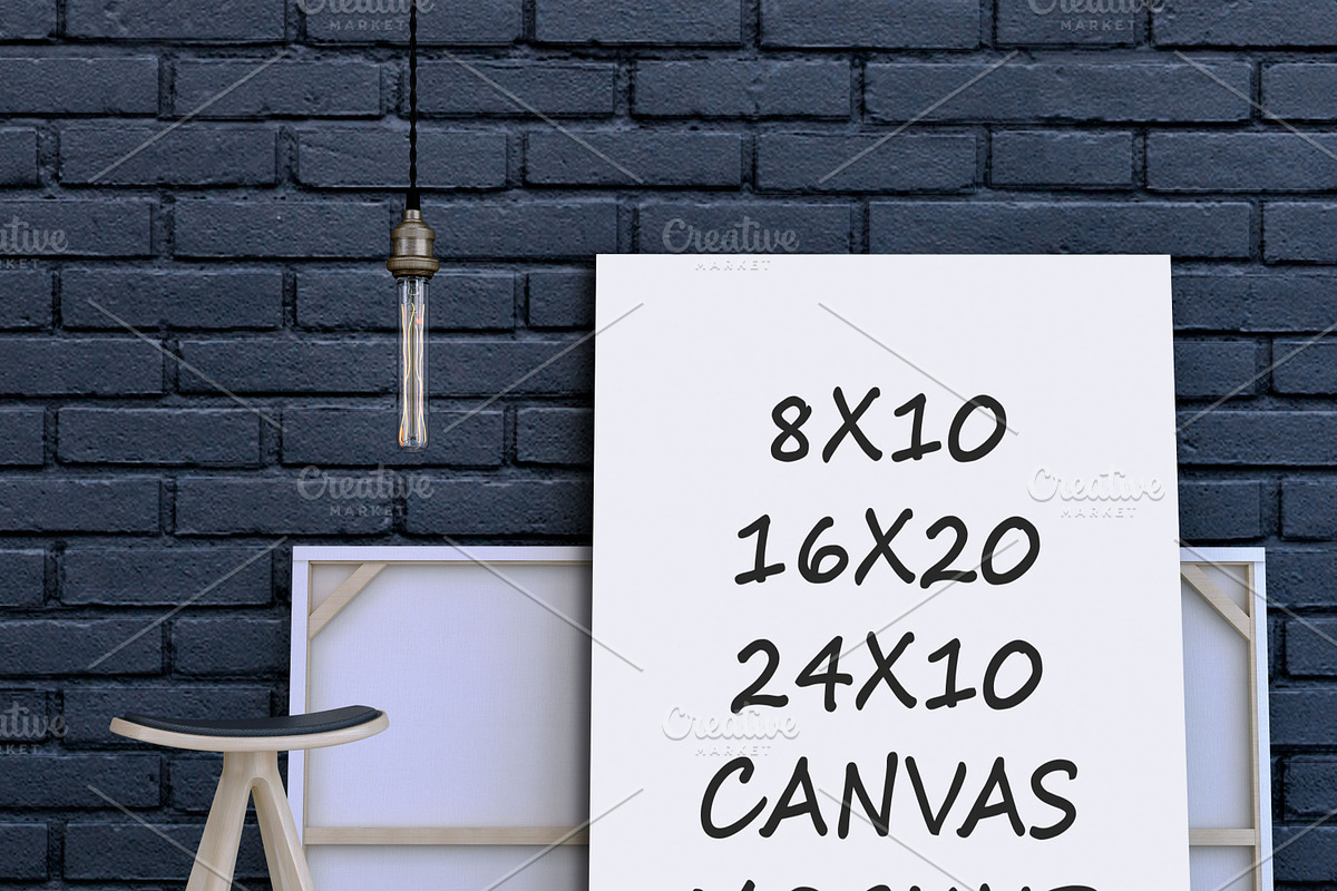 Canvas Scene Mockup, a Print Template by desgiant (Photo 4 of 4)