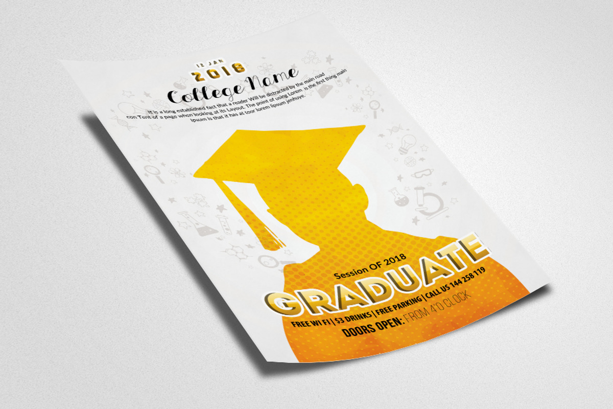 Graduate Announcement Flyer, a Flyer Template by Business Flyers (Photo 2 of 2)