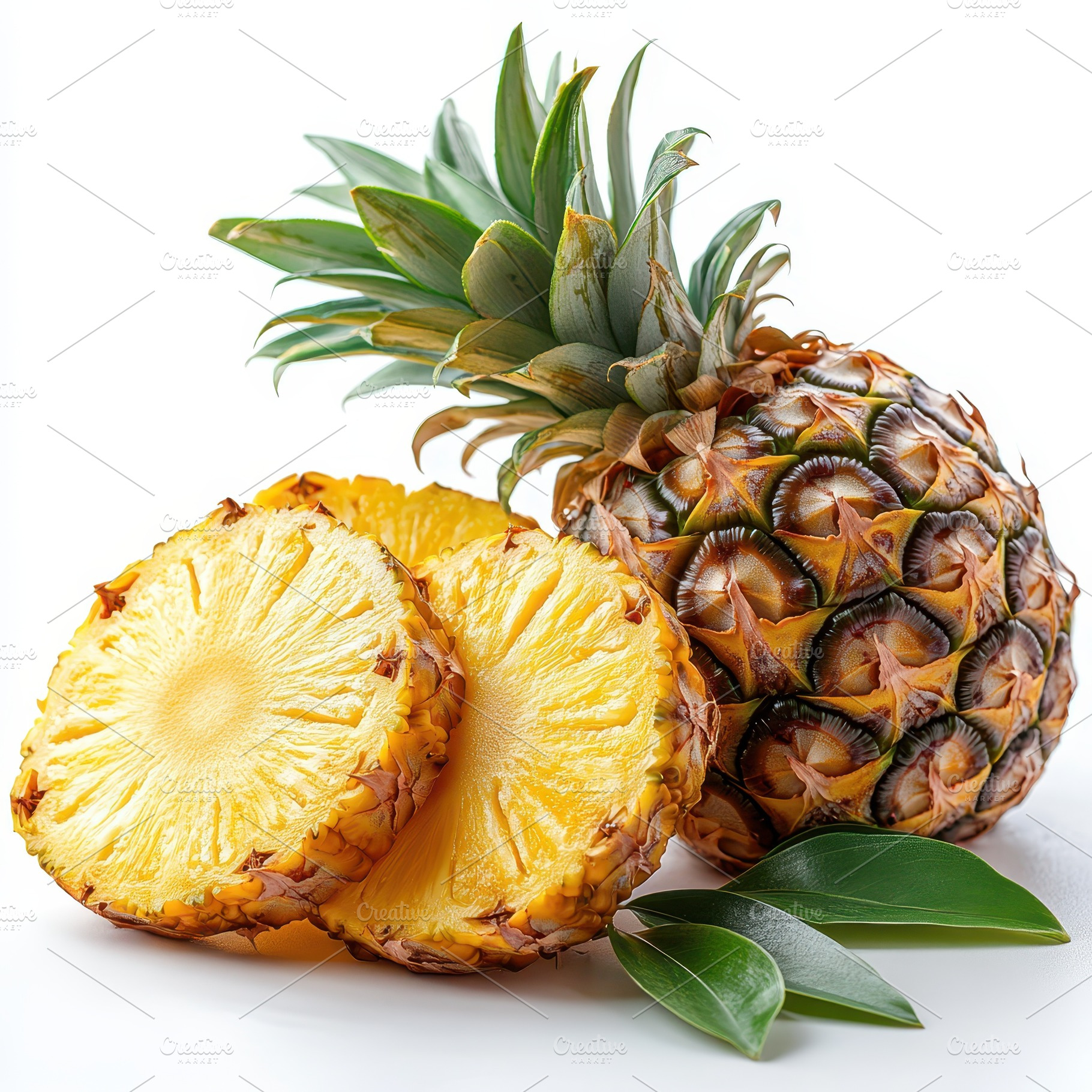 Fresh Pineapple Slices Tropical Frui, a Food & Drink Photo by Pixeness Studio
