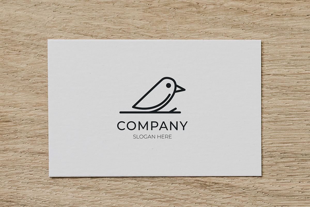 Minimalist bird logo line art, a Branding & Logo Template by Medianeka (Photo 2 of 3)