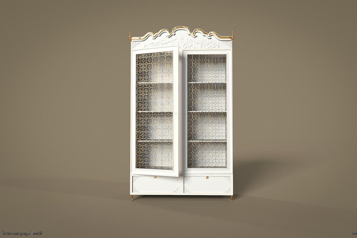 Vintage furniture set_4, a Furniture 3D Model by Snji | 3D Models (Photo 8 of 15)