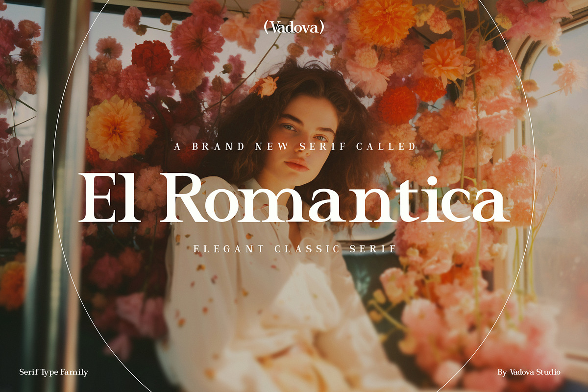 El Romantica Elegant Serif Font, a Serif Font by Vadovastd (Photo 1 of 7)