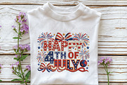 Happy 4th of July PNG, an Illustration by CraftArtStudio (Thumbnail 2 of 4)