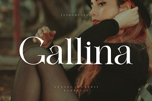 Gallina Elegant Serif Typeface