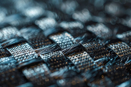 The intricate weaving of a textile r, a Photo by Tanuart