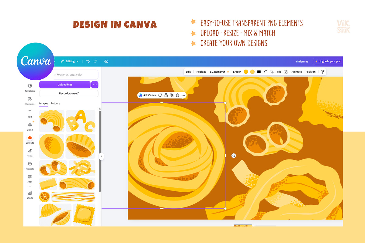 Italian Pasta | Hand-Drawn Pasta, a Food Illustration by vik.stock (Photo 5 of 6)