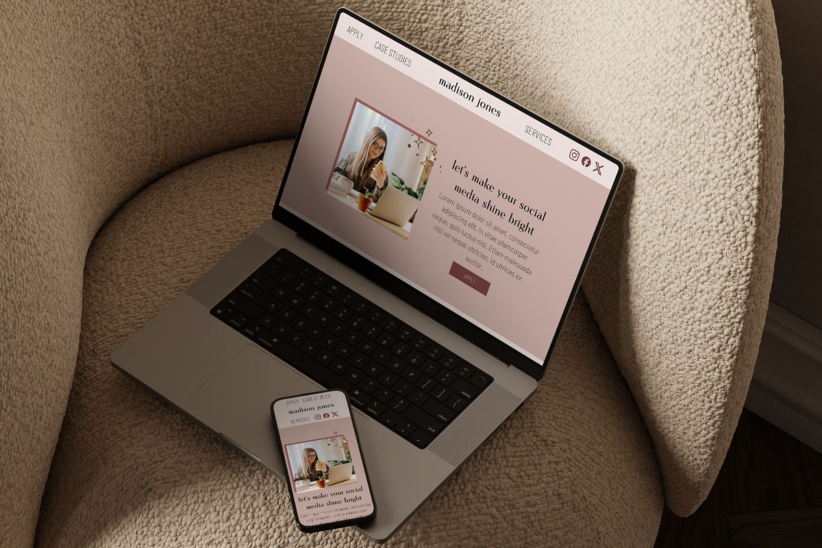 Social Media Manager Canva Website, a Websites & App Template by Made by Melody (Photo 11 of 12)