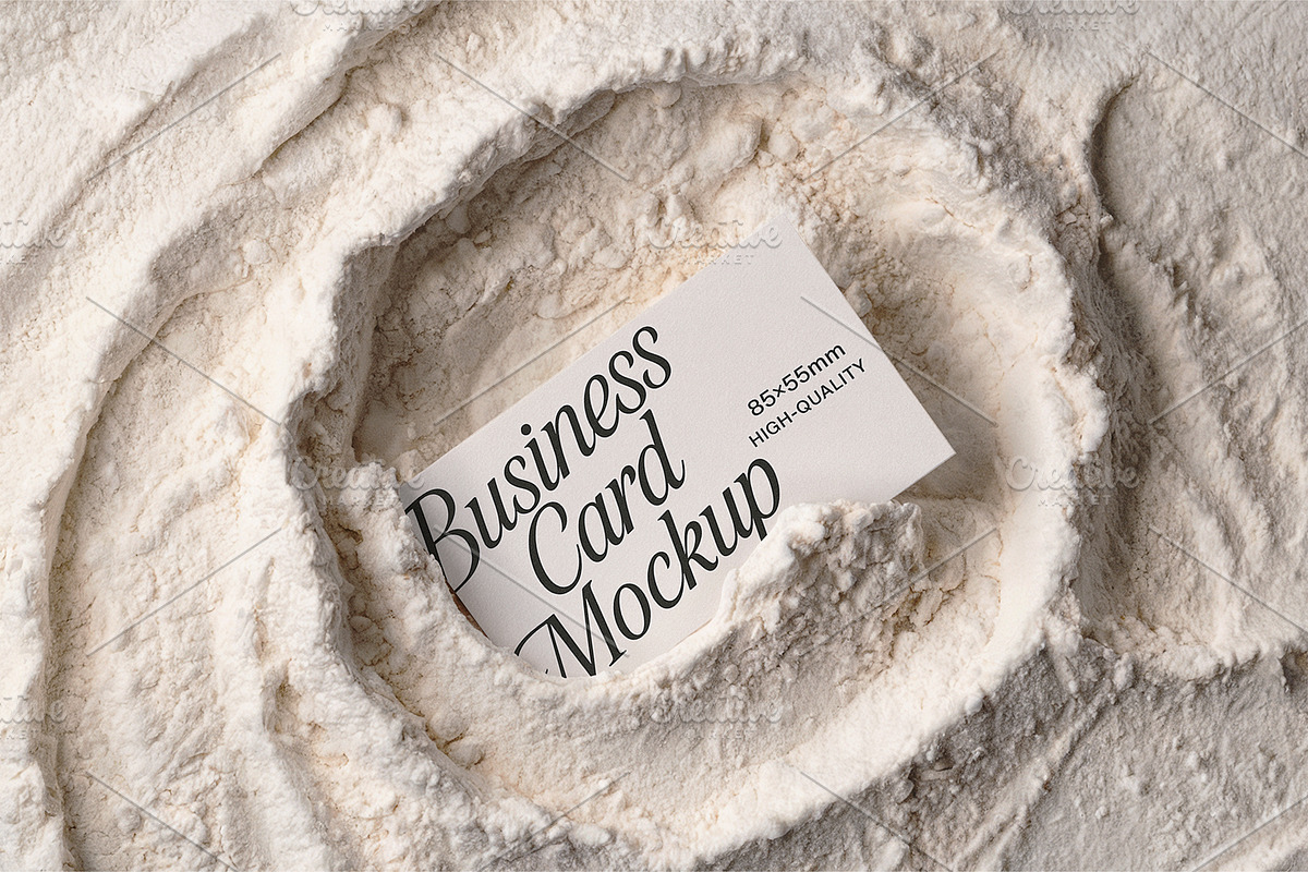 Bakery Style Business Card Mockup, a Mockup by Quirko (Photo 1 of 6)
