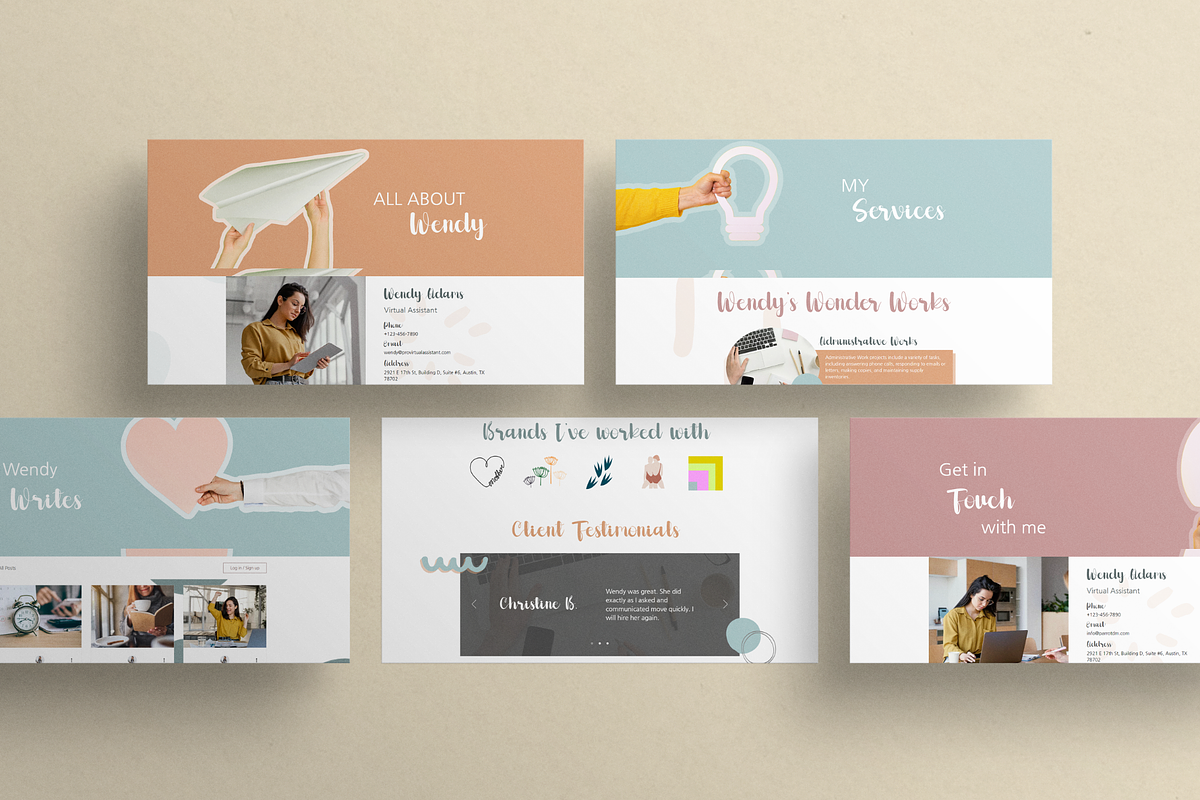 Virtual Assistant Website for Wix, a Landing Page Template by Parrot Designs (Photo 2 of 4)