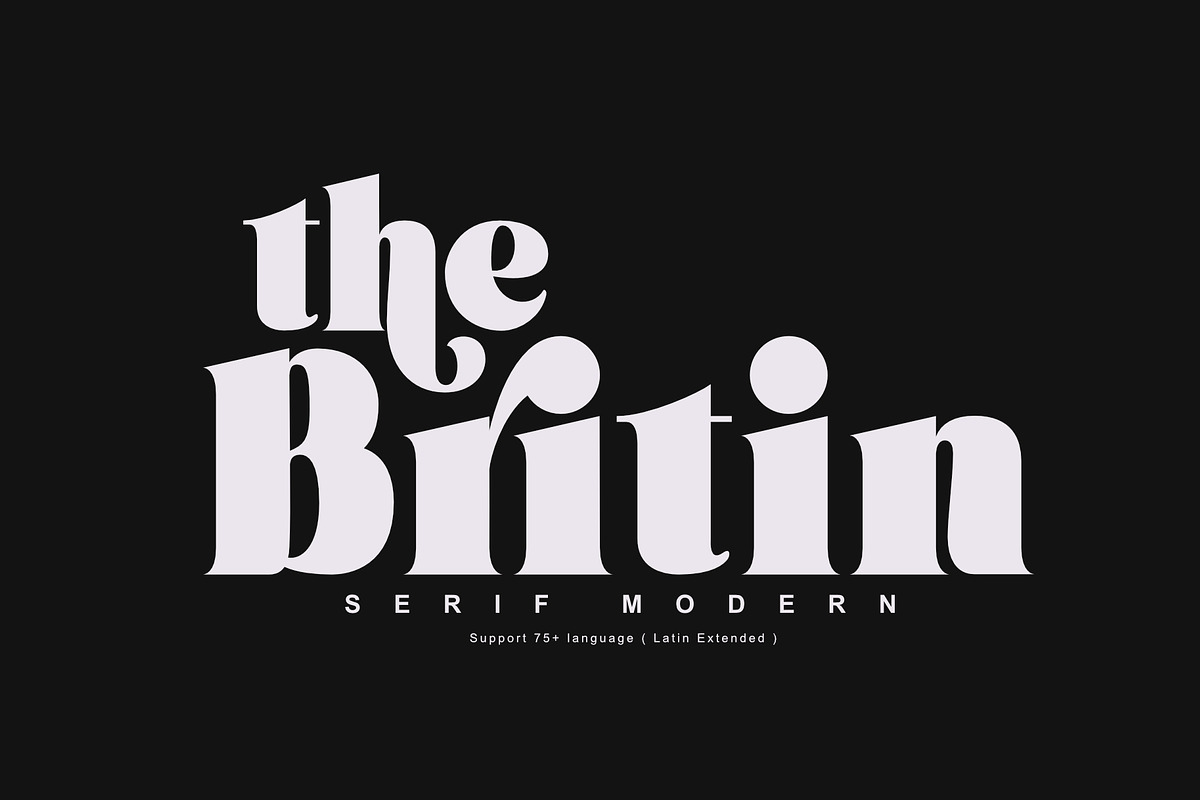 Britin Font, a Serif Font by Khoir (Photo 1 of 12)