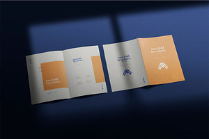 A4 Bifold Brochure Mockup