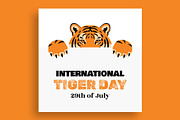 International Tiger Day Banner, a Social Media Template by nandinigraphics (Thumbnail 1 of 3)