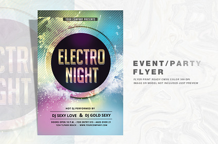 Electro Night Party Flyer