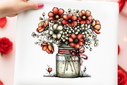 Whimsical Flowers Spring Clipart, an Illustration by Digital Artistic99 (Thumbnail 10 of 11)