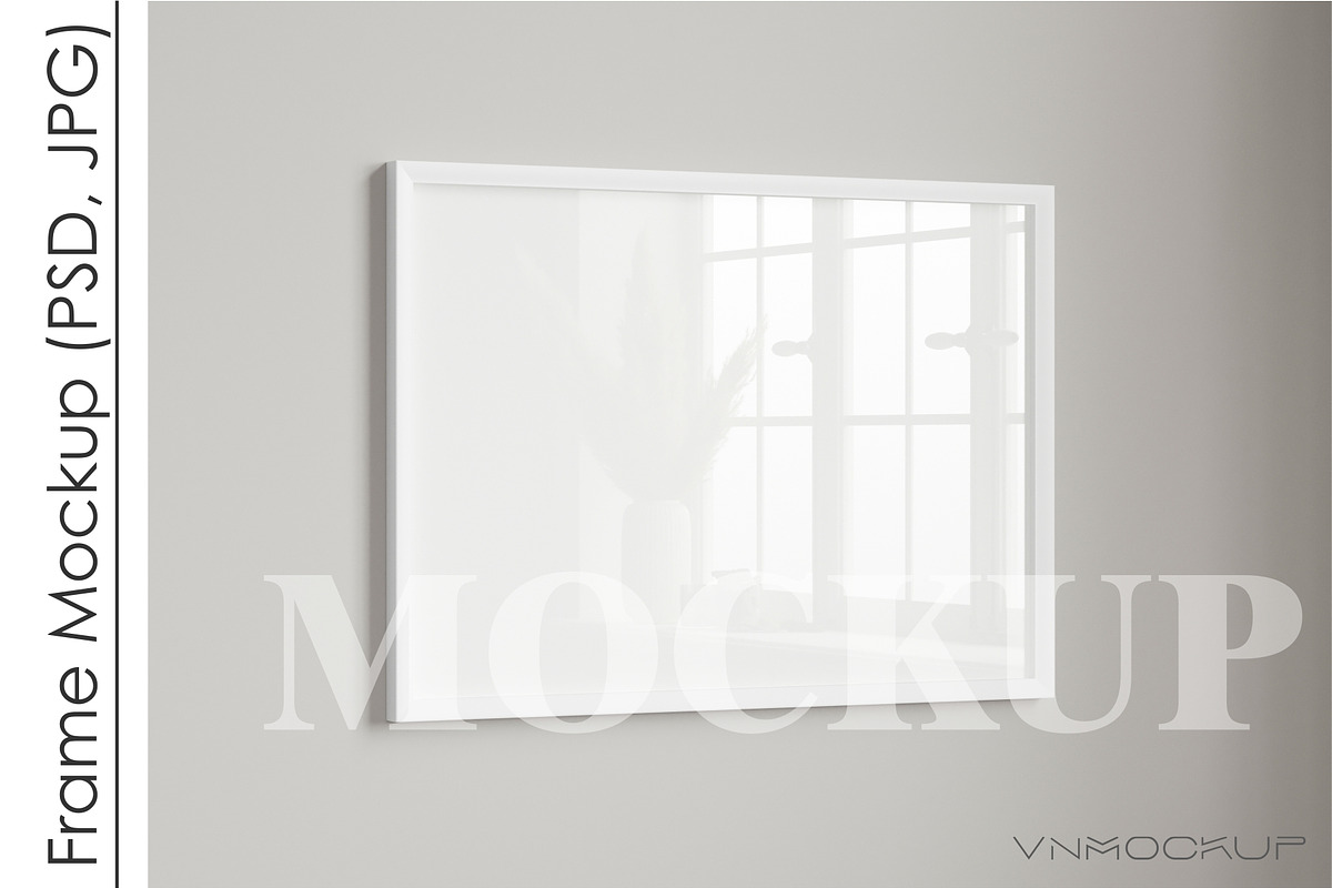 Frame Mockup PSD JPG, a Print Template by VNmockup (Photo 1 of 4)