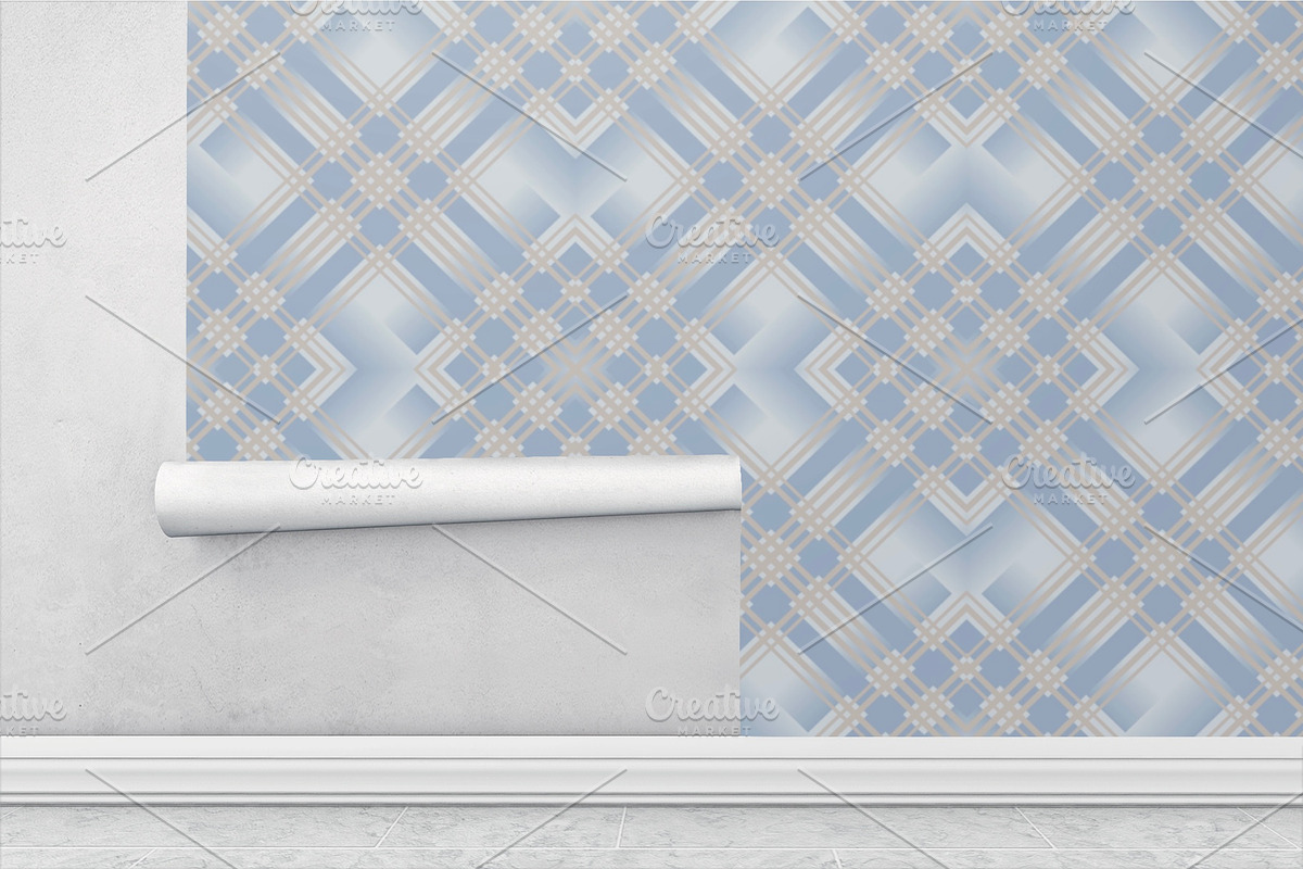Blue Tartan Plaid Seamless Pattern, a Pattern Graphic by PPEthnicDecorPattern (Photo 6 of 9)