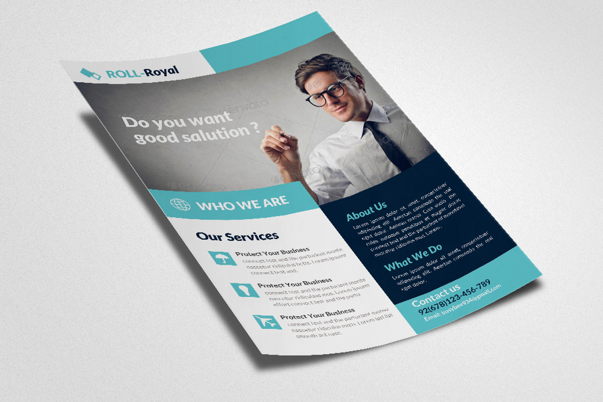 Creative Business Flyer Template, a Flyer Template by Psd Templates (Photo 3 of 3)